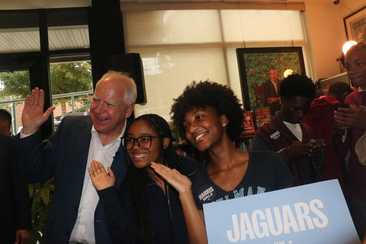 Tim Walz takes on Atlanta, campaigns in the AUC